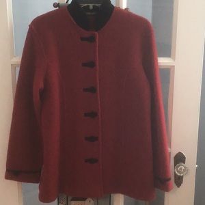 Ladies boiled wool sweater/jacket